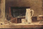 Jean Baptiste Simeon Chardin Pipe and Jug (mk08) USA oil painting artist